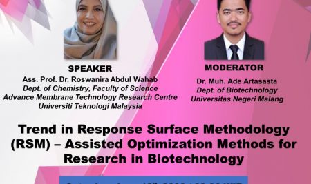 Guest Lecture – BiotechCorner : Trend in Response Surface Methodology (RSM)